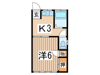 間取図 Ｋハイツ１号棟