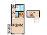 エイブル光穂 1Kの間取り