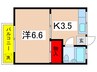 高石コーポ 1Kの間取り