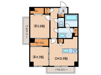 間取図 ユニコーンバリールート311