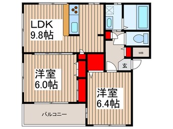 間取図 ＲＯＬＹ・ＰＯＬＹうらわ