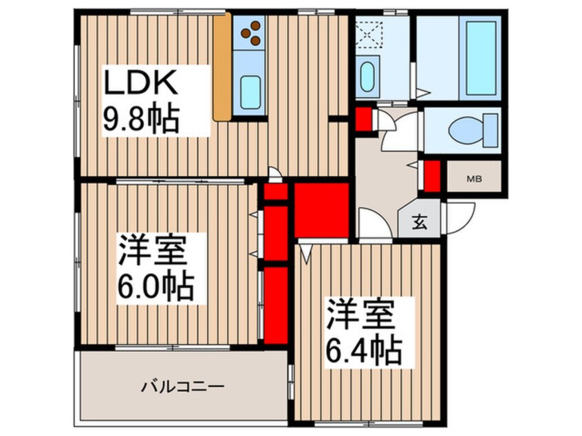 間取図 ＲＯＬＹ・ＰＯＬＹうらわ