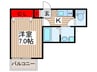 ヒルズ浦和 1Kの間取り
