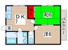 FG　CHIBA 2DKの間取り