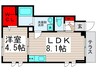 ウィスタリア7 1LDKの間取り