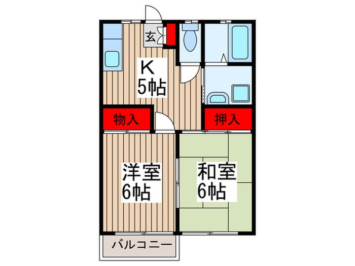 間取り図 ミッキーハウス東越谷　２