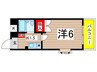 ハイツＡＭＥＹＡ 1Kの間取り
