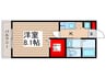 キャメル川越清水町 1Kの間取り