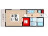 キャメル川越清水町 1Kの間取り