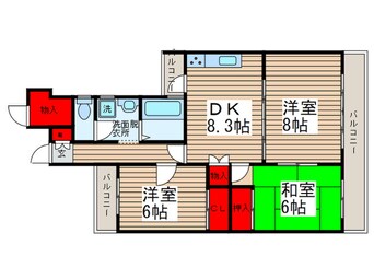 間取図 日進松ヶ丘ハイム