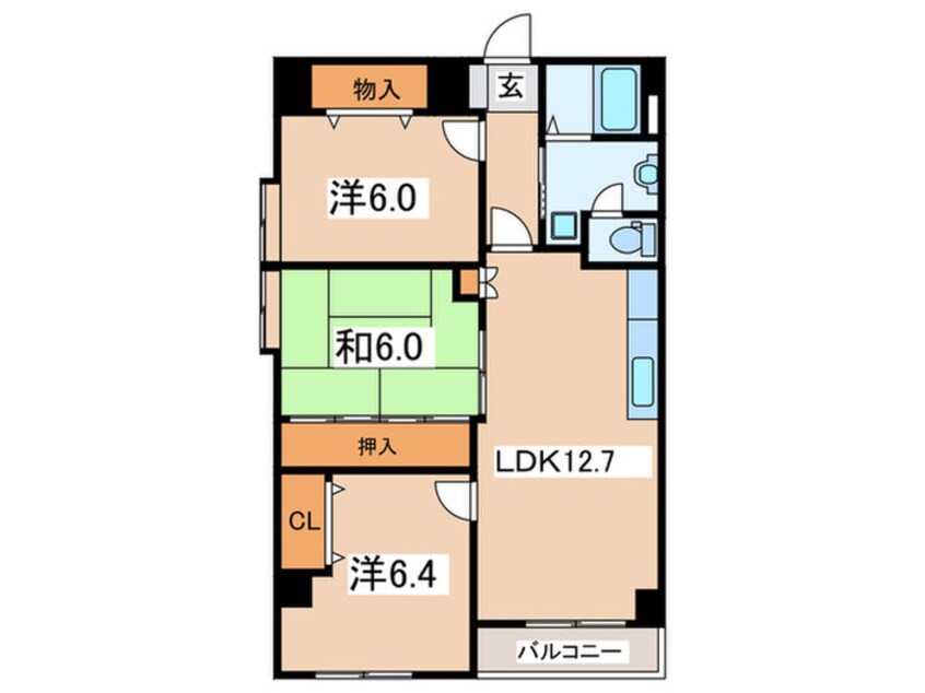 間取図 クレスト湘南