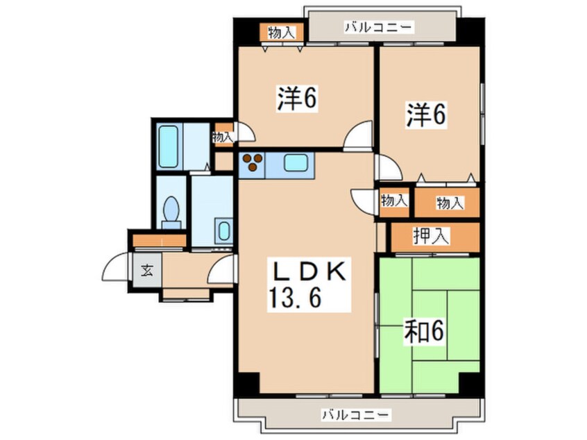 間取図 クレスト湘南