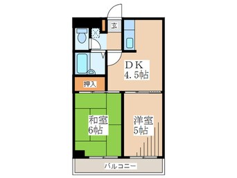 間取図 エスカイア100東青梅第一