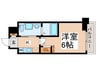 ＲＪＲリクロス高砂 1Kの間取り