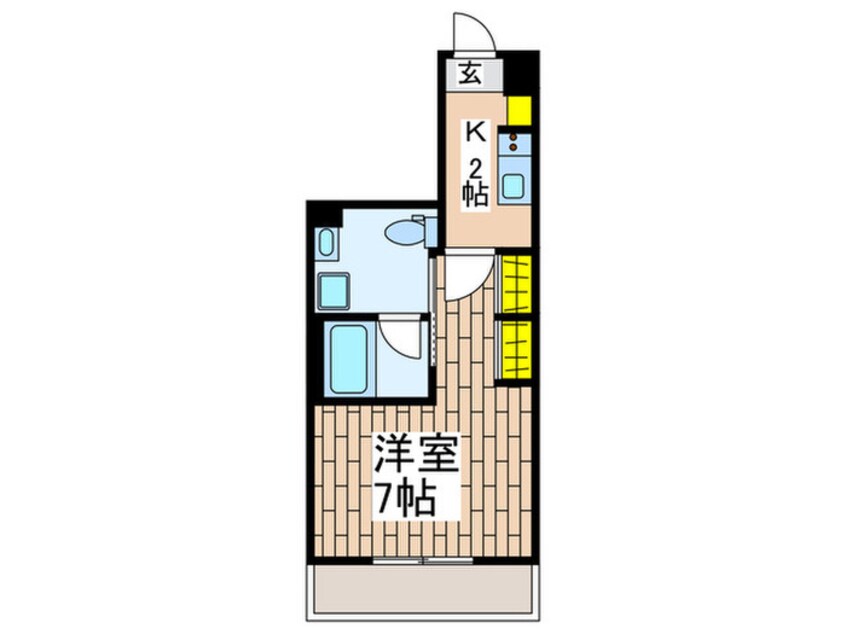 間取図 プライマル片瀬江ノ島