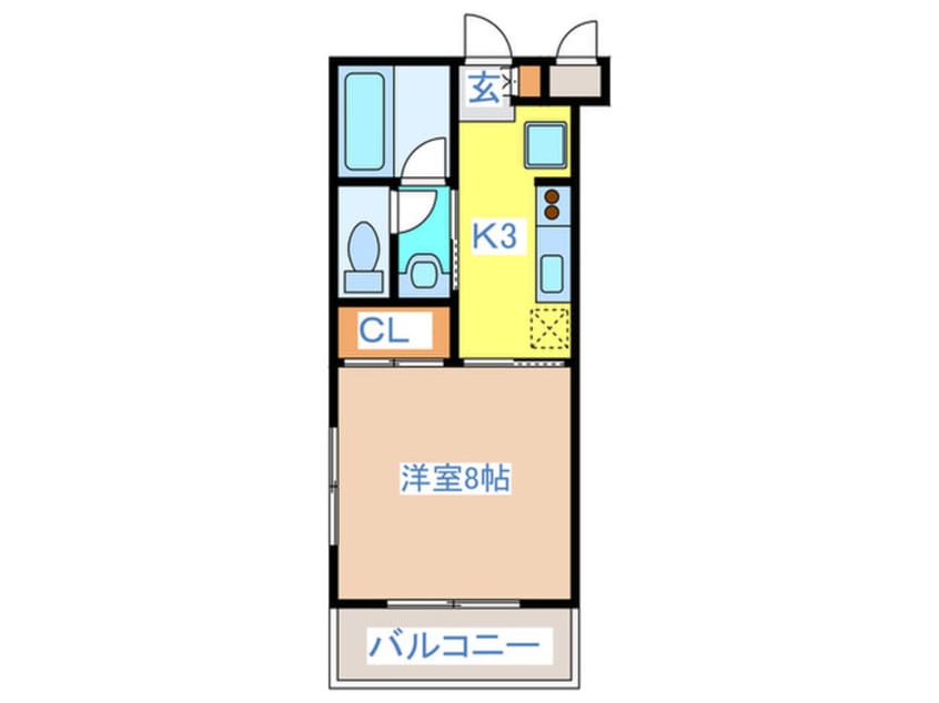 間取図 八王子ビュ－ハイツ