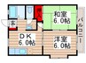 メゾン とみおか 2DKの間取り