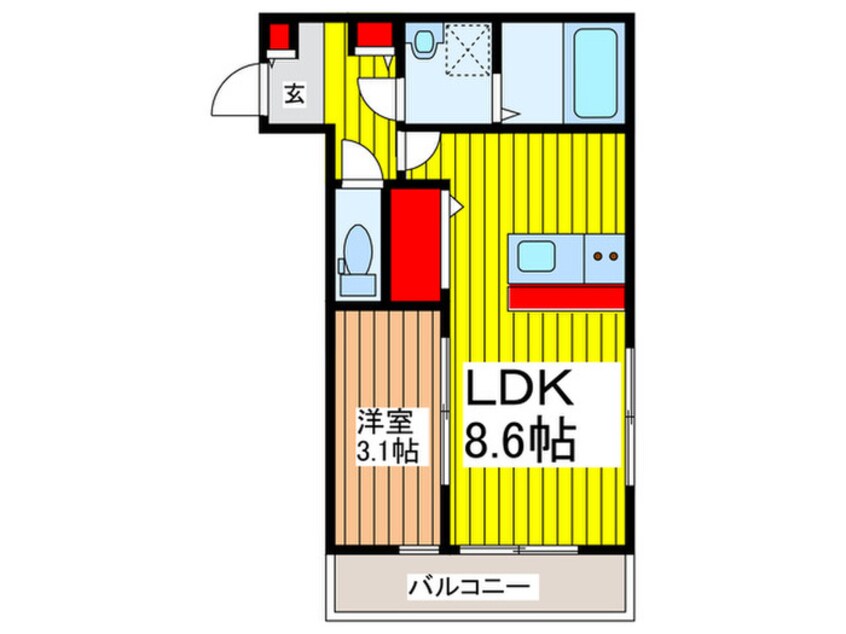 間取図 仮）サン・エスポワール