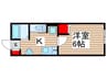 セレーノⅡ 1Kの間取り