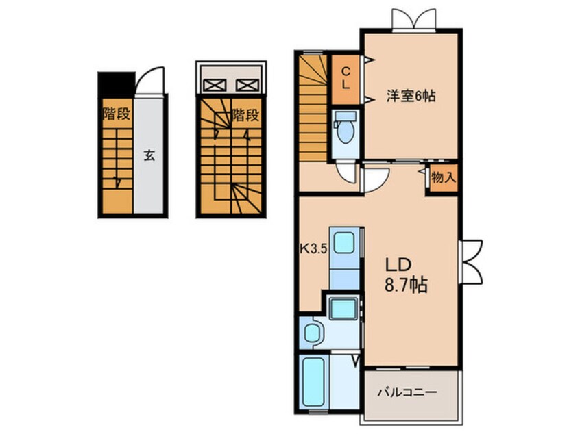 間取図 プルメリアＣ