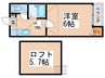 アズール青戸 1Kの間取り