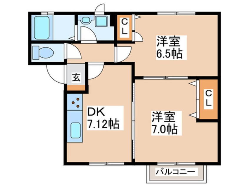 間取図 コンフィデンス高垣