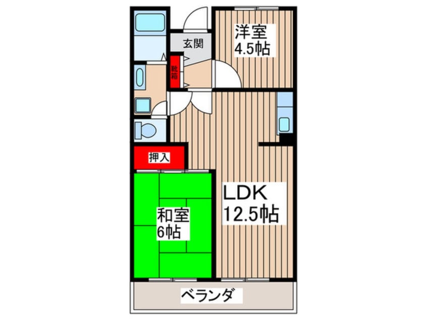 間取図 カーメルⅠ