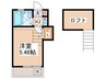 フレッシュメントⅠ 1Kの間取り