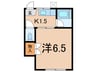 丹野ハイツ 1Kの間取り