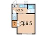 丹野ハイツ 1Kの間取り