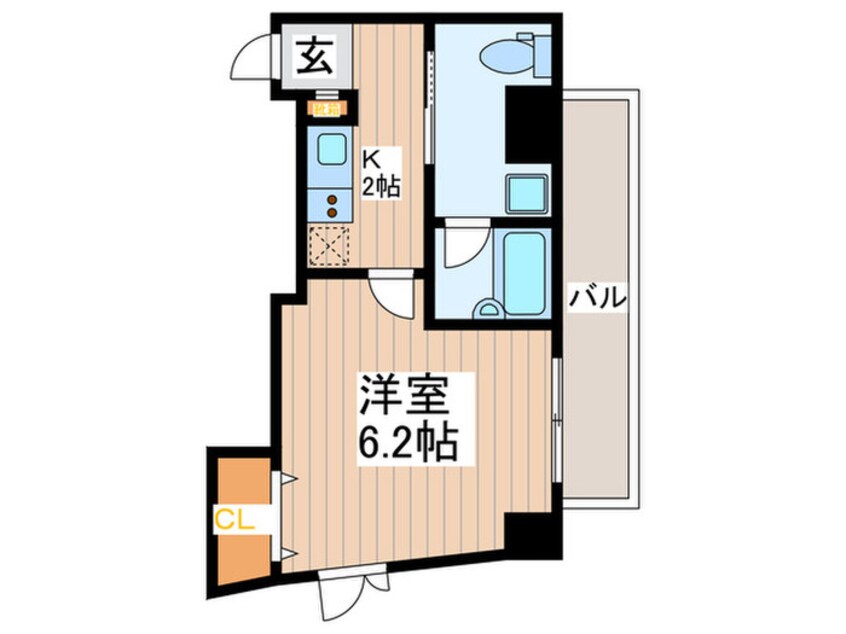 間取図 ＣＯＭＳ　ＳＨＩＲＯＫＡＮＥ