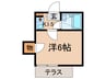 オメガパレス 1Kの間取り
