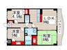グロリア壱番館 3LDKの間取り