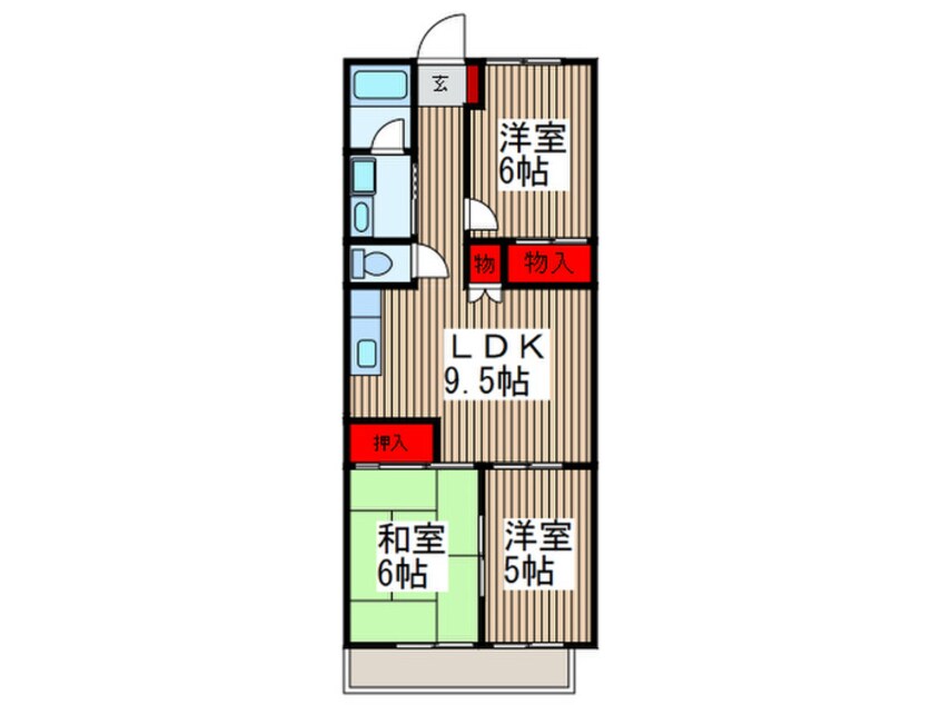 間取図 アイケービル