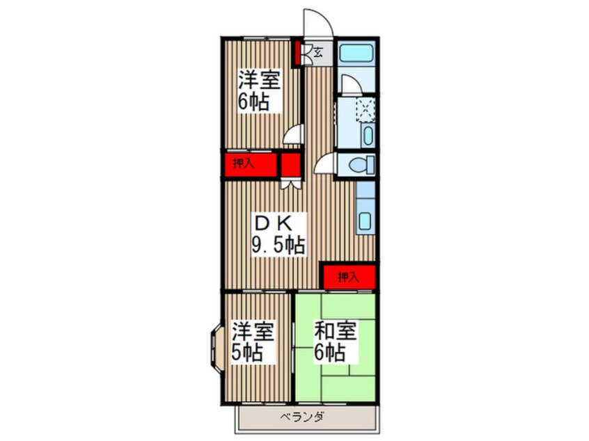 間取図 アイケービル