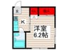 サンフィ－ルドマンション 1Kの間取り