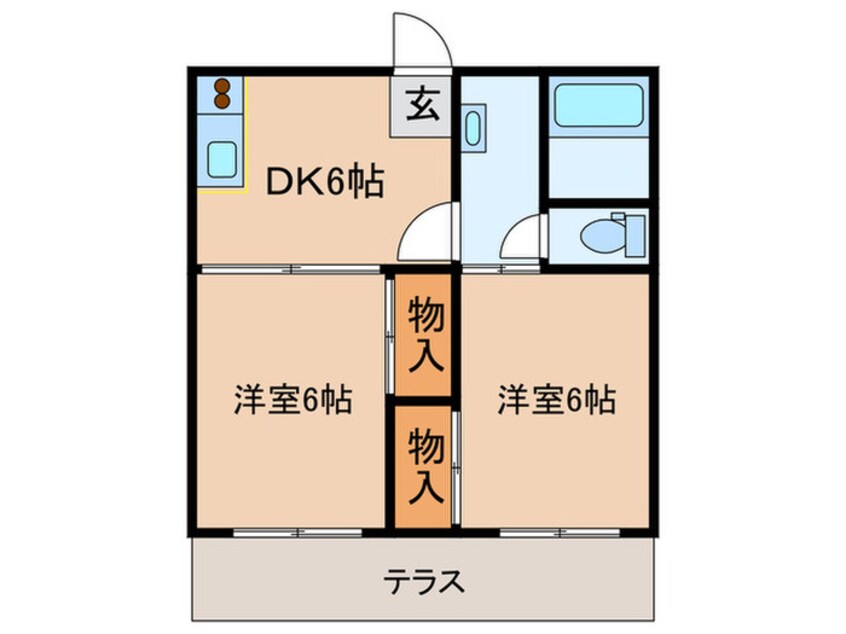 間取図 オークビレッヂ国立