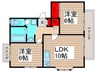 レジデンスロイヤルガ－デンＢ 2LDKの間取り