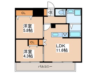 間取図 フレンシア下井草