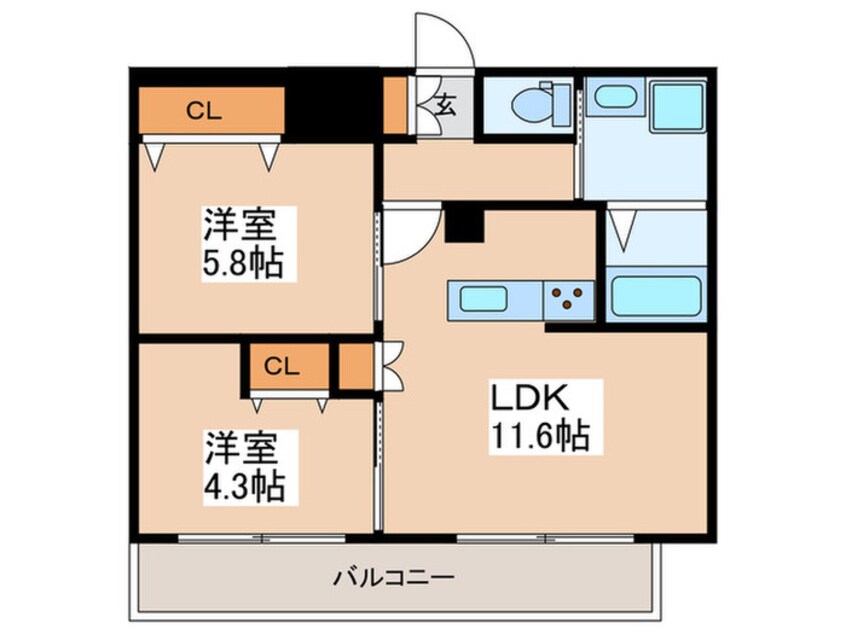 間取図 フレンシア下井草