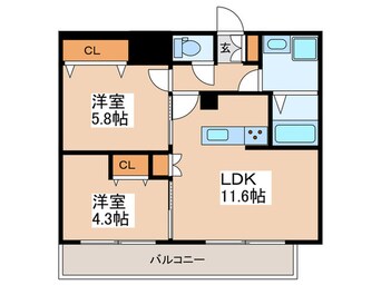 間取図 フレンシア下井草