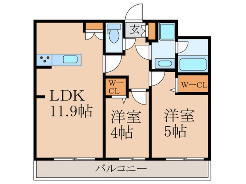 間取図 フレンシア下井草