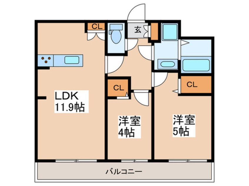 間取図 フレンシア下井草