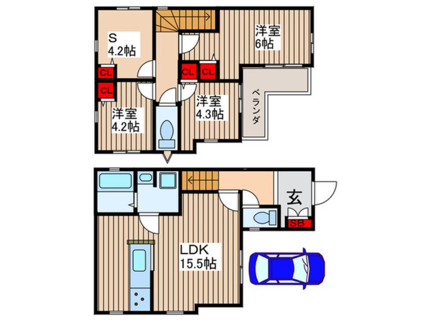 間取図 Kolet松戸五香