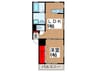 PaPa　House 1LDKの間取り
