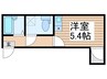 ＣＯＺＹ鎌倉 1Rの間取り