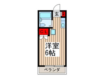 間取図 クレ－ル菅野