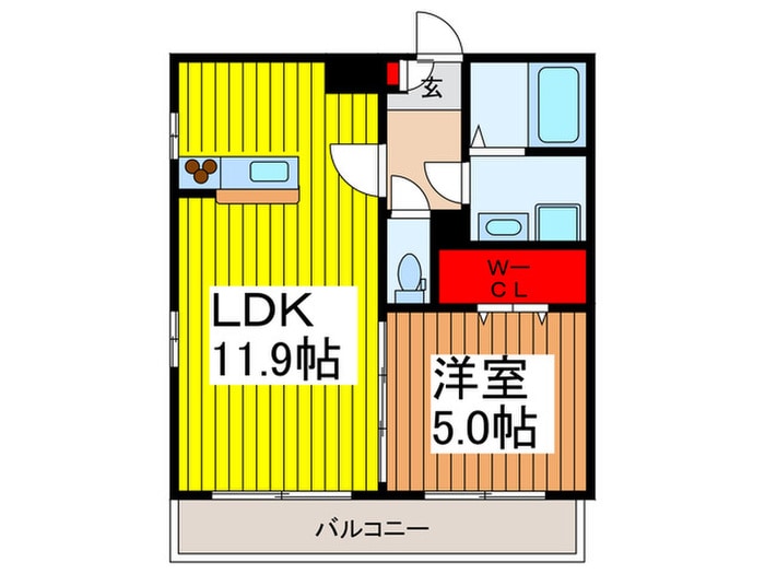 間取り図 ﾘﾌﾞﾘ・CrestYanagisaki