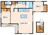 PREMIUM　MAISON鴨居 2LDKの間取り