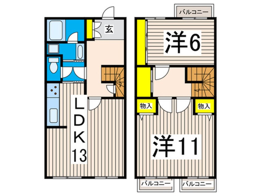 間取図 月見台テラス1